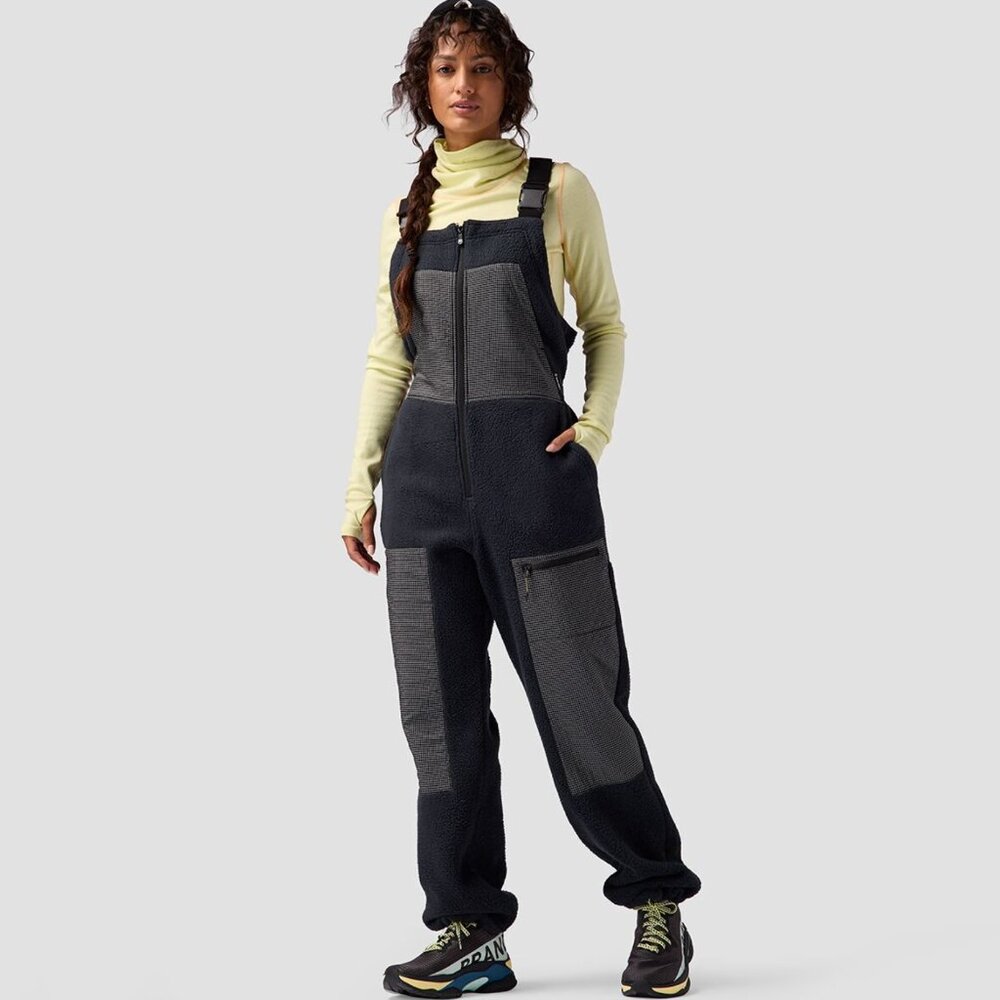 Backcountry Wander Pile-Fleece Overall - Women's XL Black